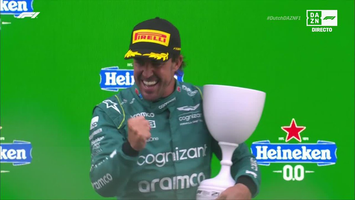 Fernando Alonso feliz = todos felices