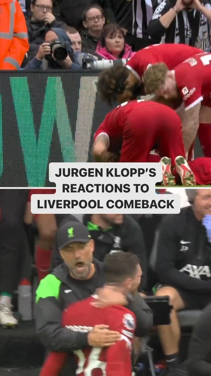 Jurgen Klopp reaction to those Darwin Nunez goals ✊