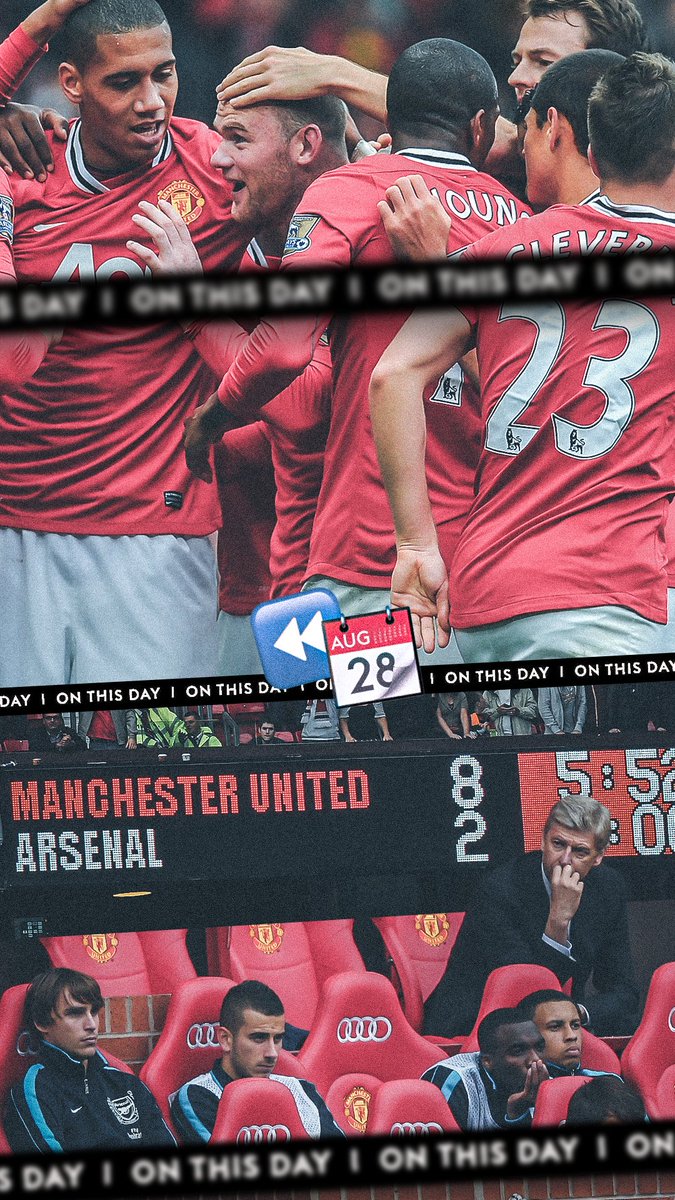 12 years ago today... The iconic Man Utd 8-2 Arsenal 🤯⏪