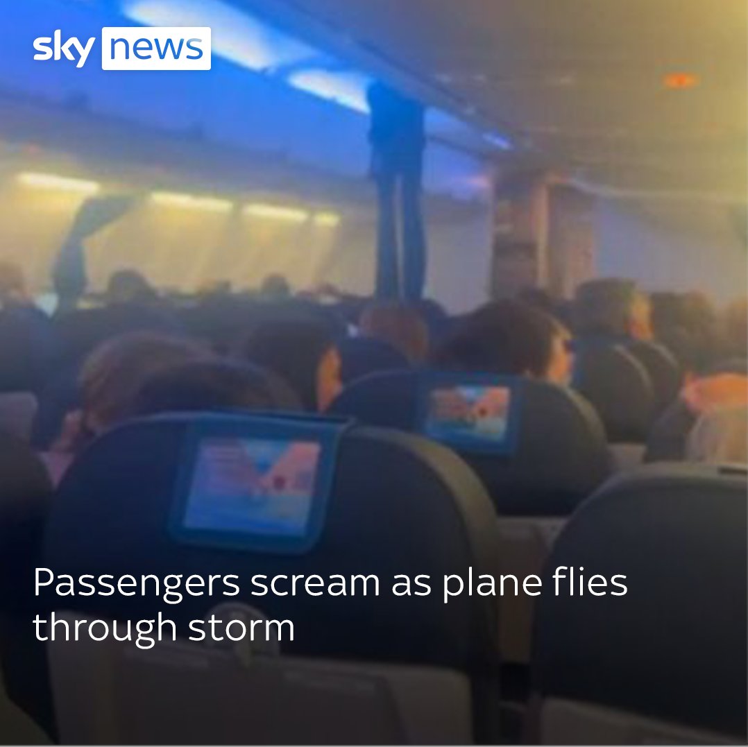 A flight to Mallorca was hit by severe turbulence after getting caught up in a powerful storm. The pilot said the plane was thrown around by cross winds of 80mph 👇 See more: