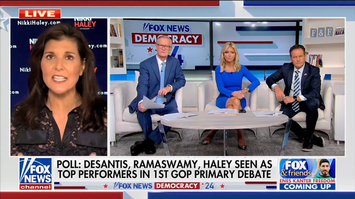 Can someone explain why one runs for the GOP nomination if a centerpiece of their campaign is cheering Biden's signature foreign policy: fueling the war in Ukraine and encircling China? Nikki Haley supports war in Ukraine because she supports all wars: