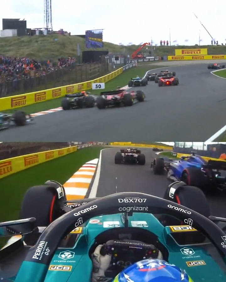 Another Alonso start to add to his highlights reel 🔥🤩 #DutchGP Aston Martin Aramco F1 Team