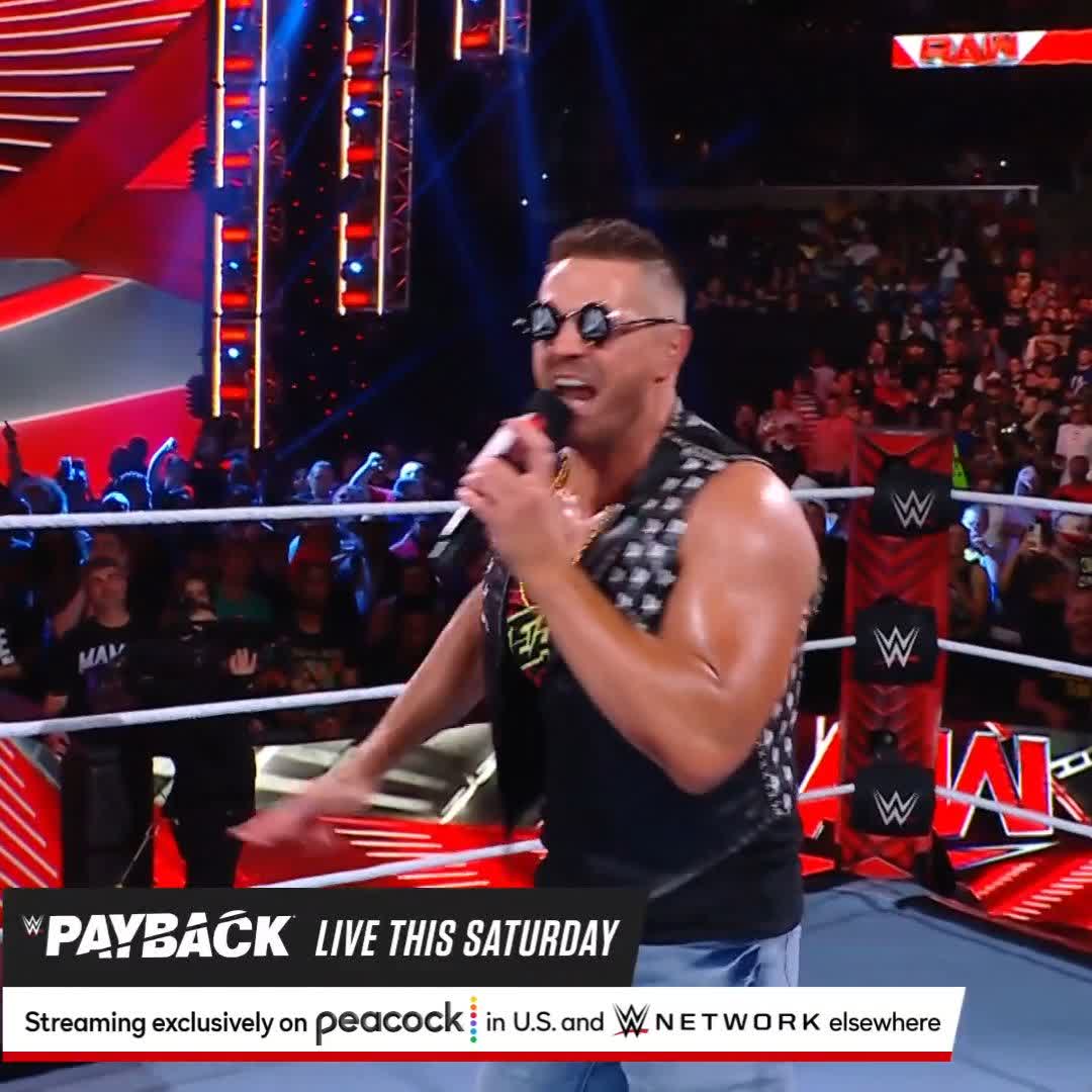 Miz’s impression of LA Knight though 😭😭😭 #WWERAW