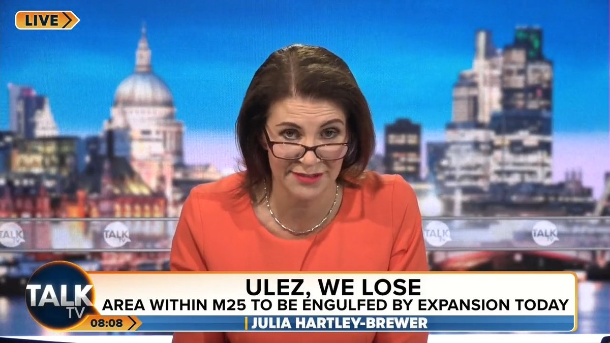 Julia sends a message to Sadiq Khan as his Ulez expansion begins in London. “You’re not just a liar, Sadiq Khan, you’re also a coward. You won’t come on my show and answer any questions on behalf of the millions affected by these absolutely outrageous policies.” Julia Hartley-Brewer