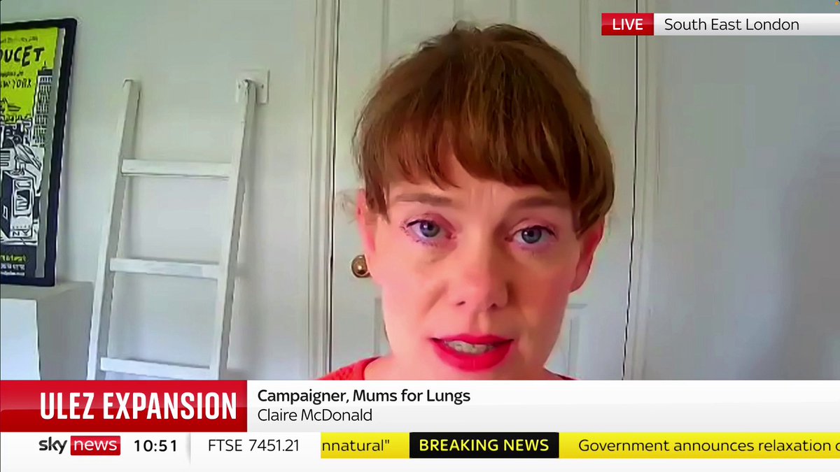 Claire McDonald of Mums For Lungs says the ULEZ expansion is "great news for Londoners", citing research that found 4,000 people are dying every year in the capital because of air pollution. Read more: 📺 Sky 501, Virgin 602, Freeview 233 and YouTube