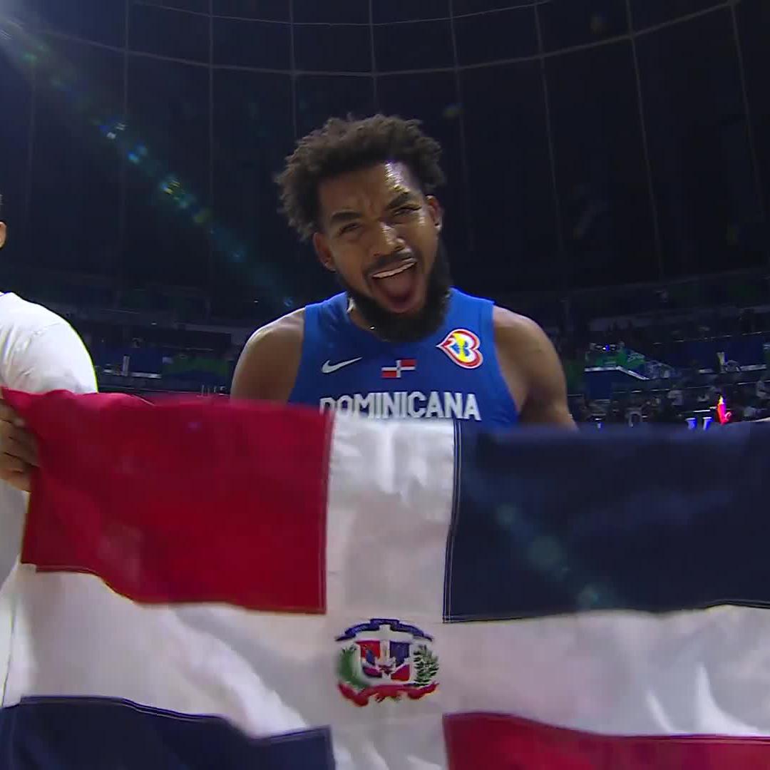 This means everything ✨ All love between KAT and Dominican Republic after sweeping Group A 🤝 #FIBAWC x #WinForDominicana 🇩🇴