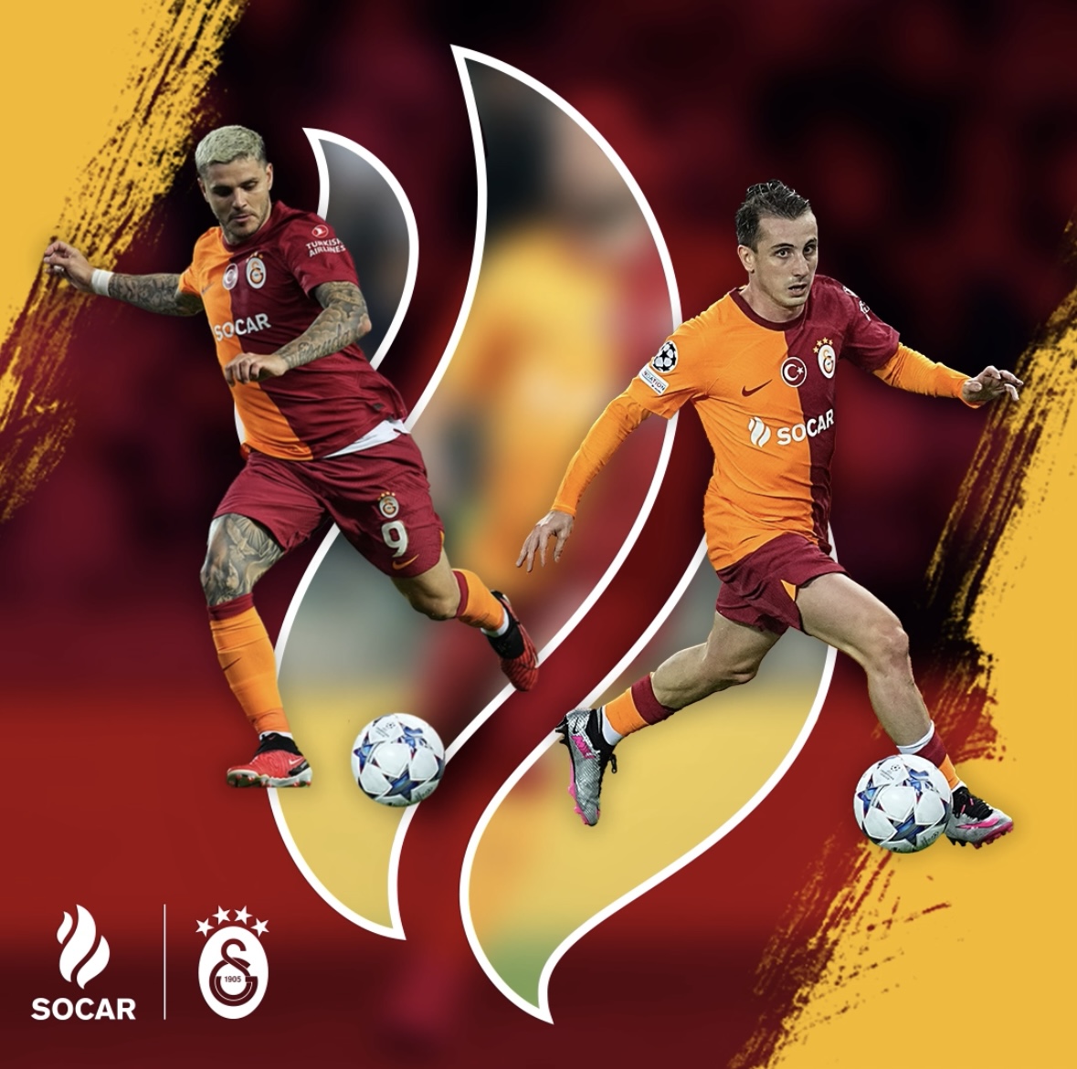 Azerbaycan ve Türkiye’nin enerjisi SOCAR, Avrupa’da Galatasaray’ın gücüne güç katıyor! Maça saatler kala sahadaki favori ikilini yorumlarda bizimle paylaş! 🔥🦁 #SOCARınEnerjisiGalatasarayla