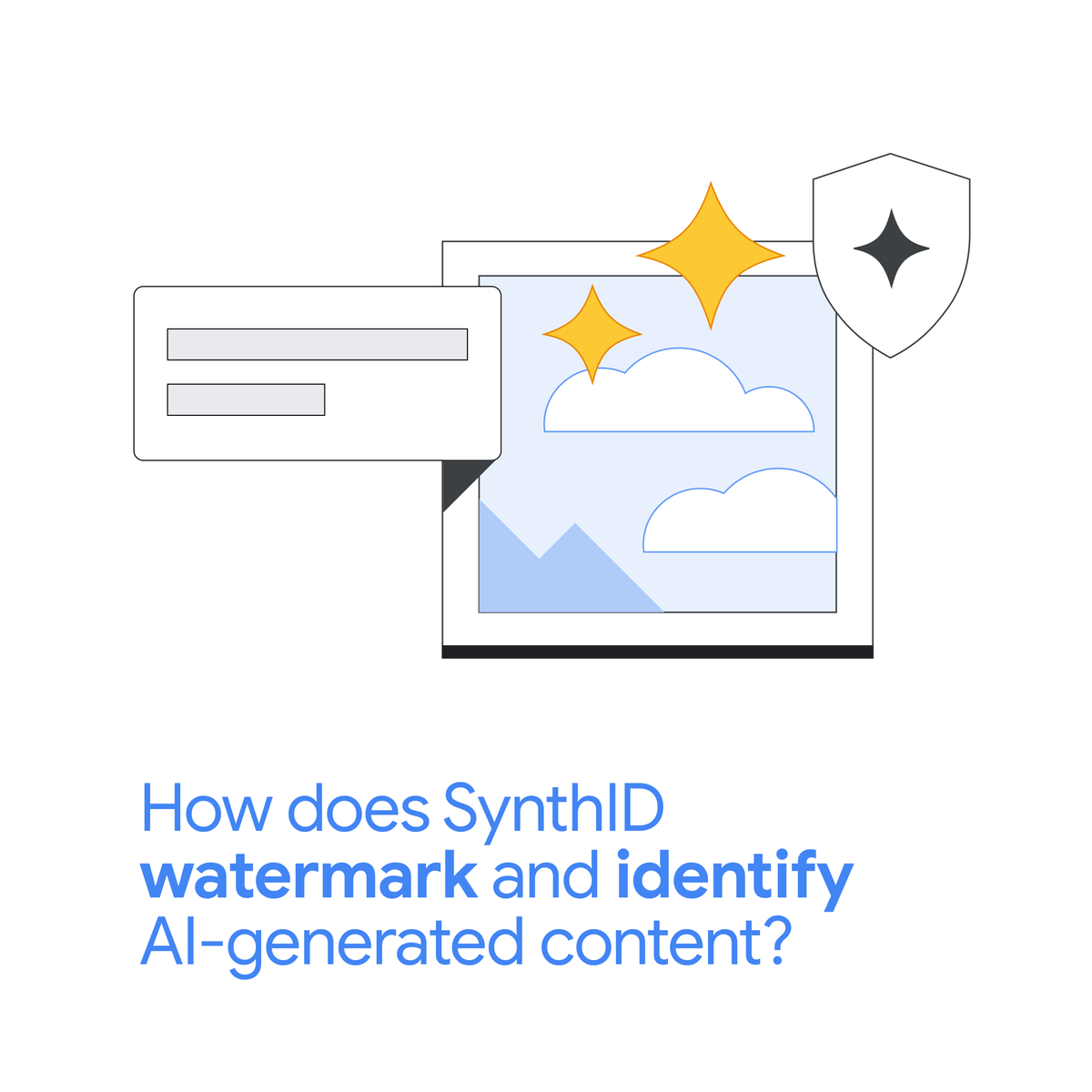 We’re excited to launch 𝗦𝘆𝗻𝘁𝗵𝗜𝗗 today with GoogleCloud: a digital tool to watermark and identify AI-generated images. 🖼️ It will be available on Imagen, one of Google’s latest text-to-image models. Here’s how it works. 🧵 #GoogleCloudNext