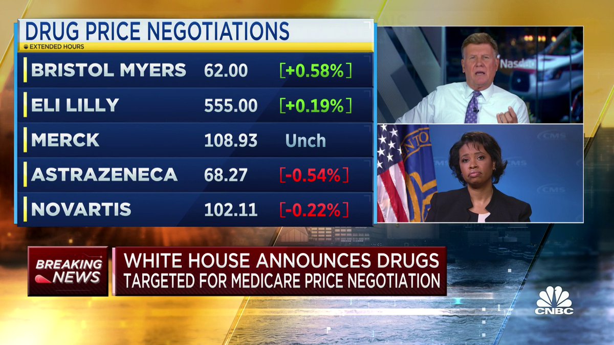 "We absolutely are very concerned that America remains a place that we see innovation," says Chiquita Brooks-LaSure on drug price negotiations. "The law is very prescriptive about saying that the drugs we are negotiating have been top spenders and do not have competition."