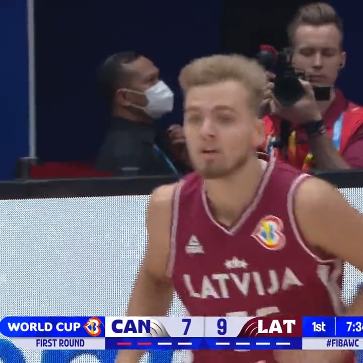 Brooks? Olynyk? No problem for Arturs ⚡️ #FIBAWC x #WinForLatvia