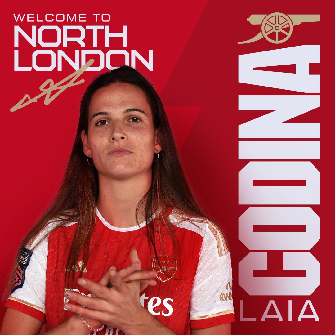 🥇 A World Cup winner has arrived... Welcome to north London, Laia Codina Panedas ❤️