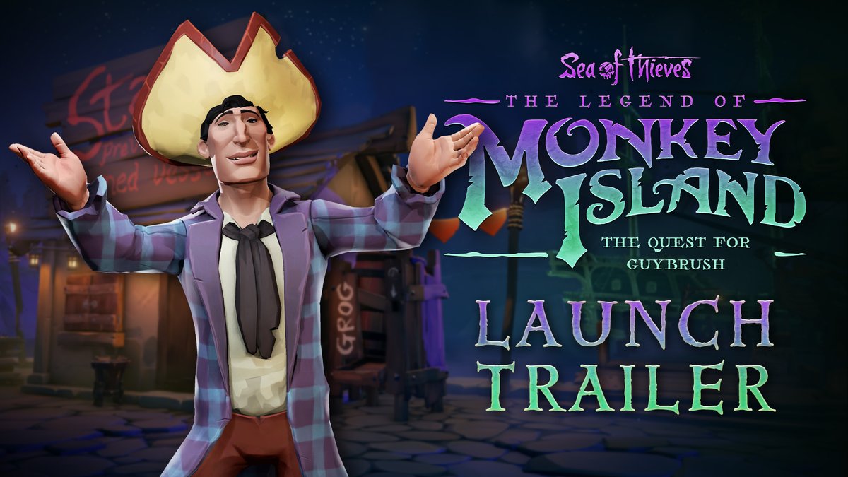 From Insult Sword Fighting to pulley-based stunts, you'll need to fully explore Mêlée Island and prove your pirate prowess if you hope to free Guybrush from LeChuck's Mojo-based meddling. Sea of Thieves: The Legend of Monkey Island - 'The Quest for Guybrush' arrives August 31st!