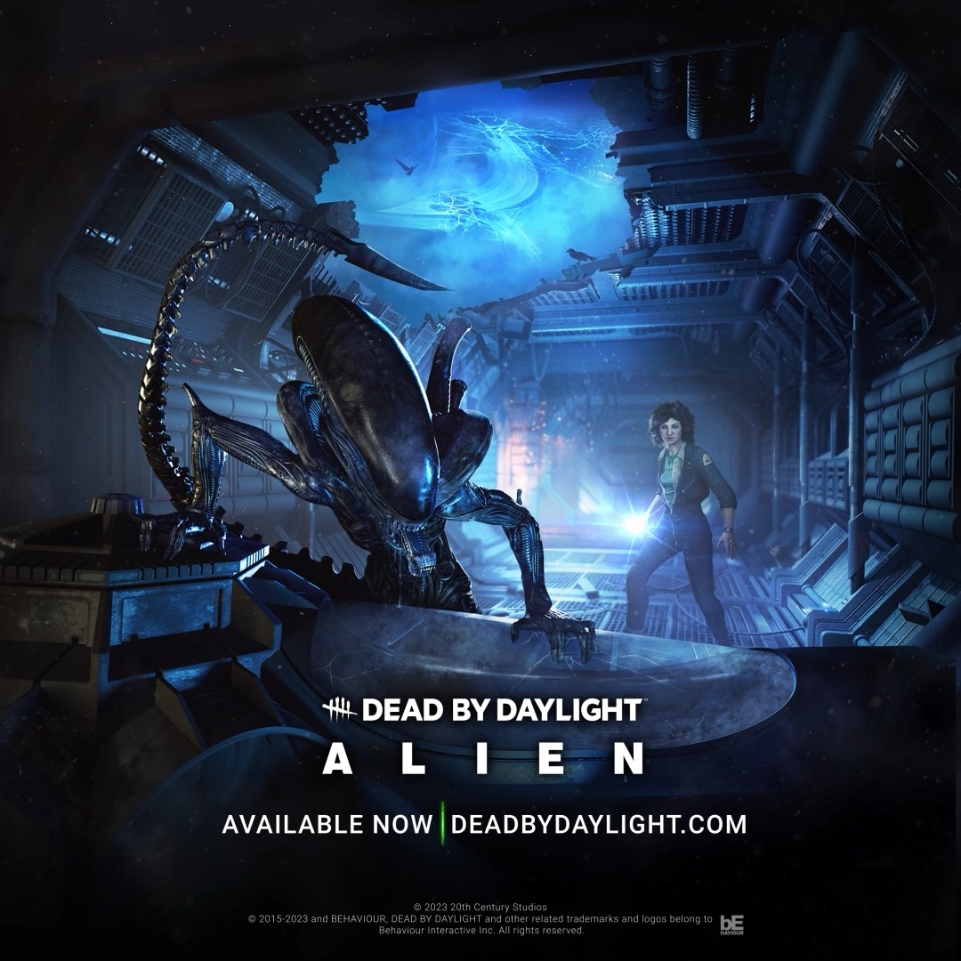 Explore the Nostromo Wreckage and play as the Xenomorph or Ellen Ripley. Wear iconic Outfits from the legendary film franchise. Dead by Daylight: Alien is here.