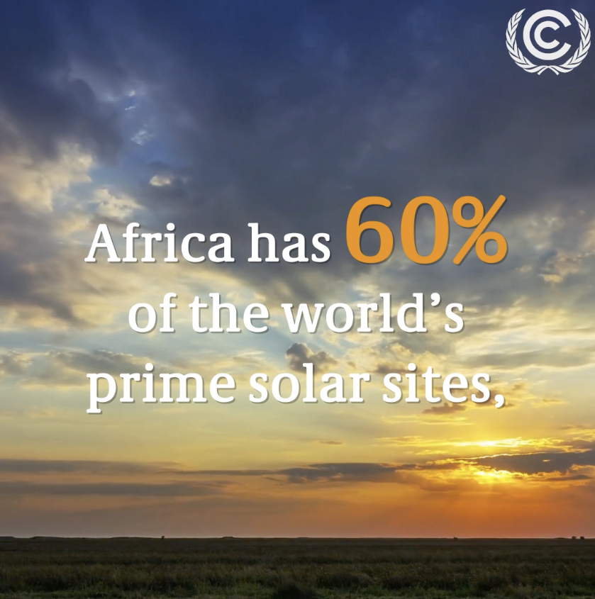Did you know? 60% of the world’s best solar sites are located in Africa. The upcoming Africa Climate Week will provide a platform to showcase African innovations and explore the continent’s green growth potential.