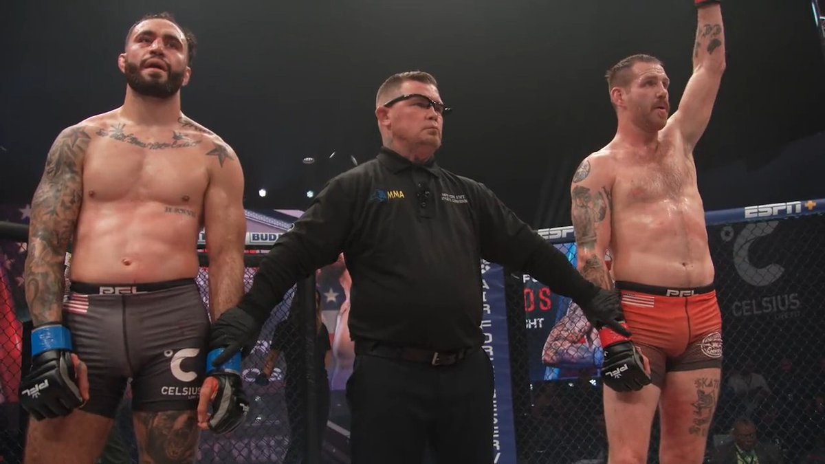 •Fight Of The Year 😤 •Over 650 combined strikes 👊 •#PFLWorldChampionship spot on the line 🏆 Clay Collard and Shane Burgos lived up to 𝑻𝑯𝑬 𝑯𝒀𝑷𝑬 #PFLPlayoffs