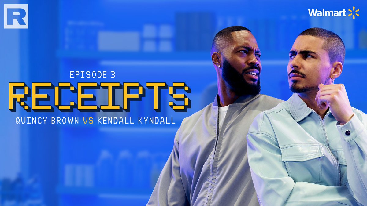 Tune in for #RECEIPTS🧾, a game show by REVOLT & Walmart, celebrating #BlackAndUnlimited individuals reimagining Black excellence.✊🏾 Don't miss the head-to-head action between Quincy & Kendall Kyndall to see who wins!🏆 Tap in TONIGHT @ 7 PM ET only on REVOLT📺