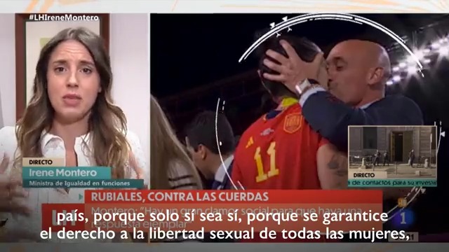 Hay un clamor social para que haya una respuesta ejemplar ante el comportamiento de Rubiales y la reacción machista. Seguiremos trabajando para combatir la impunidad y que ninguna mujer se sienta sola ante una agresión.
