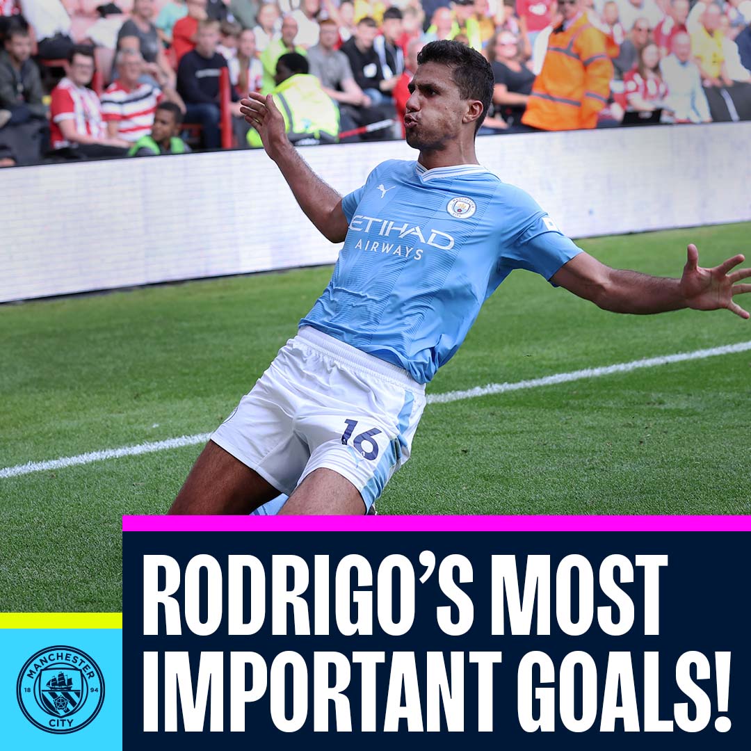 Sit back and enjoy Rodrigo's most important City goals! 🚀🔥