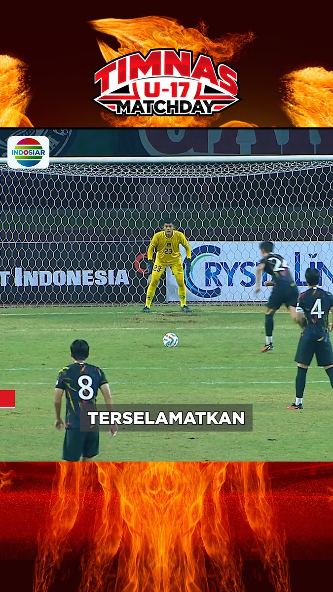 Masih terselamatkan gawang Timnas. 😬 #TimnasU17 #TimnasDay #TimnasU17Matchday #IndosiarSports #IndosiarRumahSepakbolaIndonesia