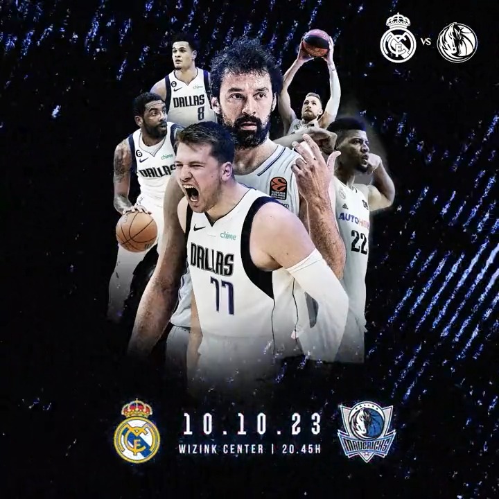 ⛹️ @Luka7Doncic is coming back to Madrid! 🔙 🤩 ¡El Niño Maravilla vuelve a Madrid! 🏀 Real Madrid Basket 🆚 @DallasMavs 📆 10/10/2023 🏟️ WiZink Center