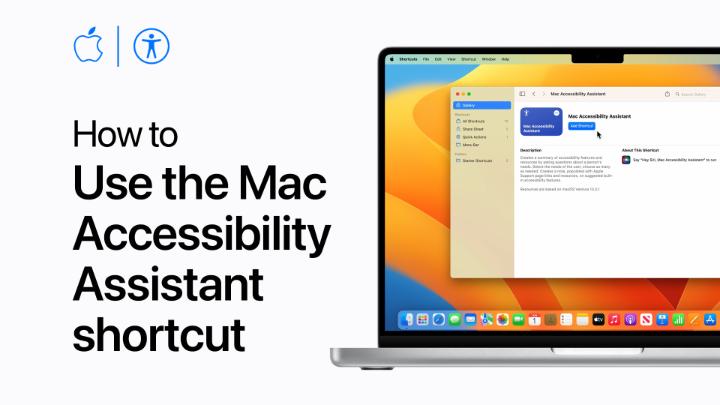 Get tips and resources to help you or a loved one learn more about built-in accessibility features. Here’s how to use the Mac Accessibility Assistant in the Shortcuts app. #AppleAccessibility Get the shortcut: