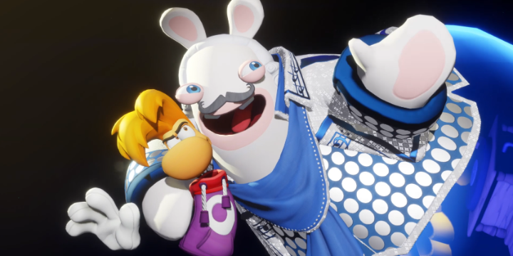 Rayman makes his great comeback to team up with Rabbid Mario and Rabbid Peach in the Mario + Rabbids Sparks of Hope DLC 3: Rayman in the Phantom Show. Out now on #NintendoSwitch! 🎥: