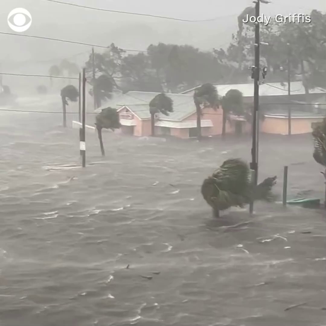 Watch as a marina in Florida is overtaken by progressive flooding and storm surge caused by Hurricane Idalia.