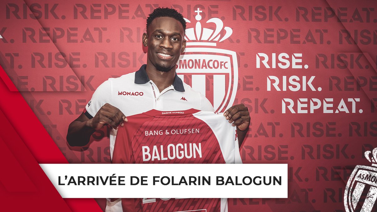Les premiers pas de Folarin Balogun à l'AS Monaco 😍🎥 #WelcomeBalogun