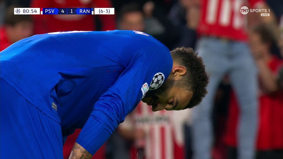 It has gone from bad to worse for Rangers! ๐ฌ Connor Goldson passes it back past the keeper into his own net giving PSV a 5-1 lead... ๐ณ #UCL