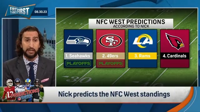 .nick wright has Geno Smith and the Seahawks winning the NFC West: