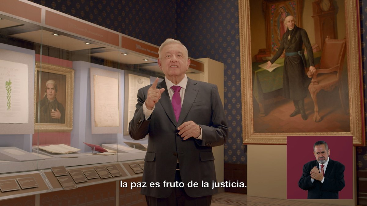 La paz es fruto de la justicia.