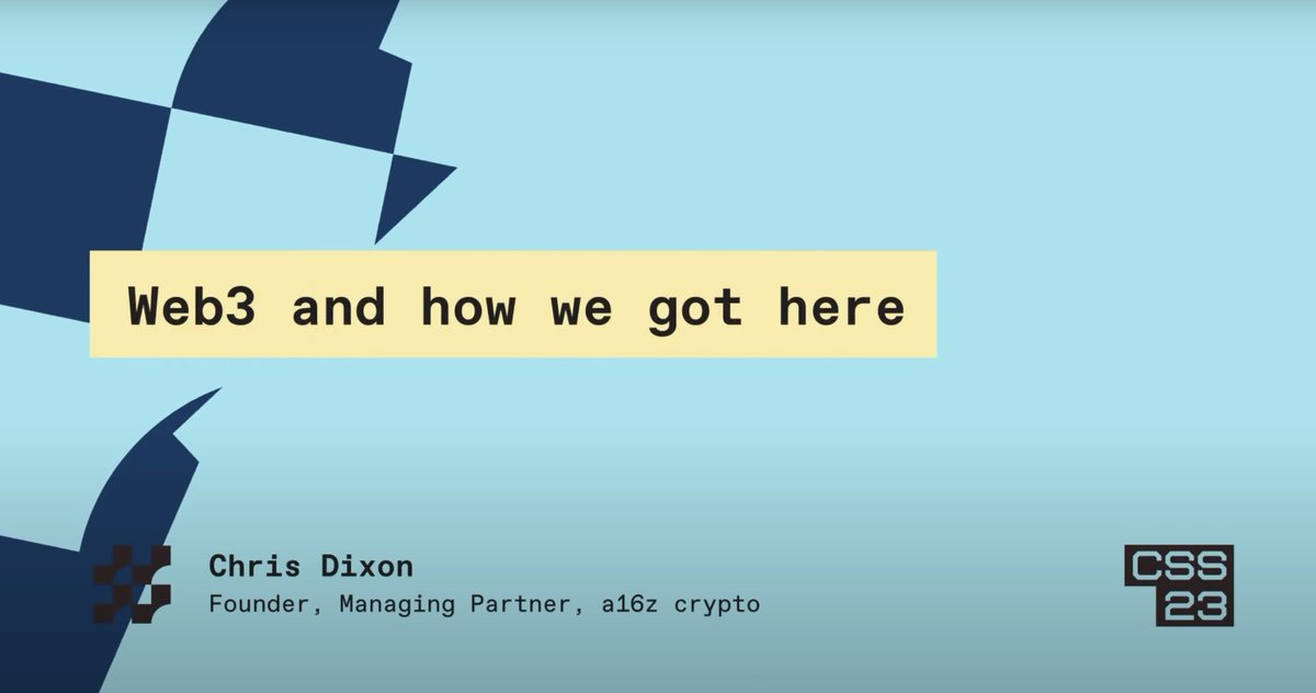 web3 and how we got here. with Chris Dixon.