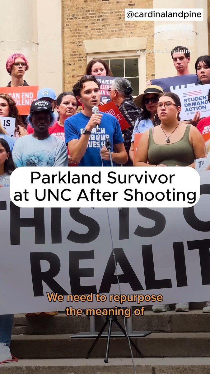 Thank you for having me speak- March For Our Lives UNC Chapel Hill. I wish it was under better circumstances but we are in this together and you are not alone.