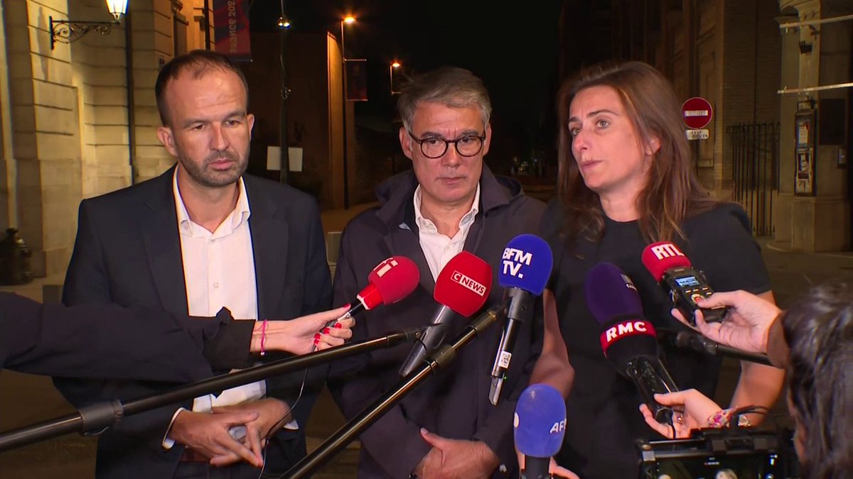 "On est venus, on a vu et on a été déçus", déclare Marine Tondelier (EELV) à la sortie de 12 heures d'échanges à Saint-Denis avec le président de la République Emmanuel Macron