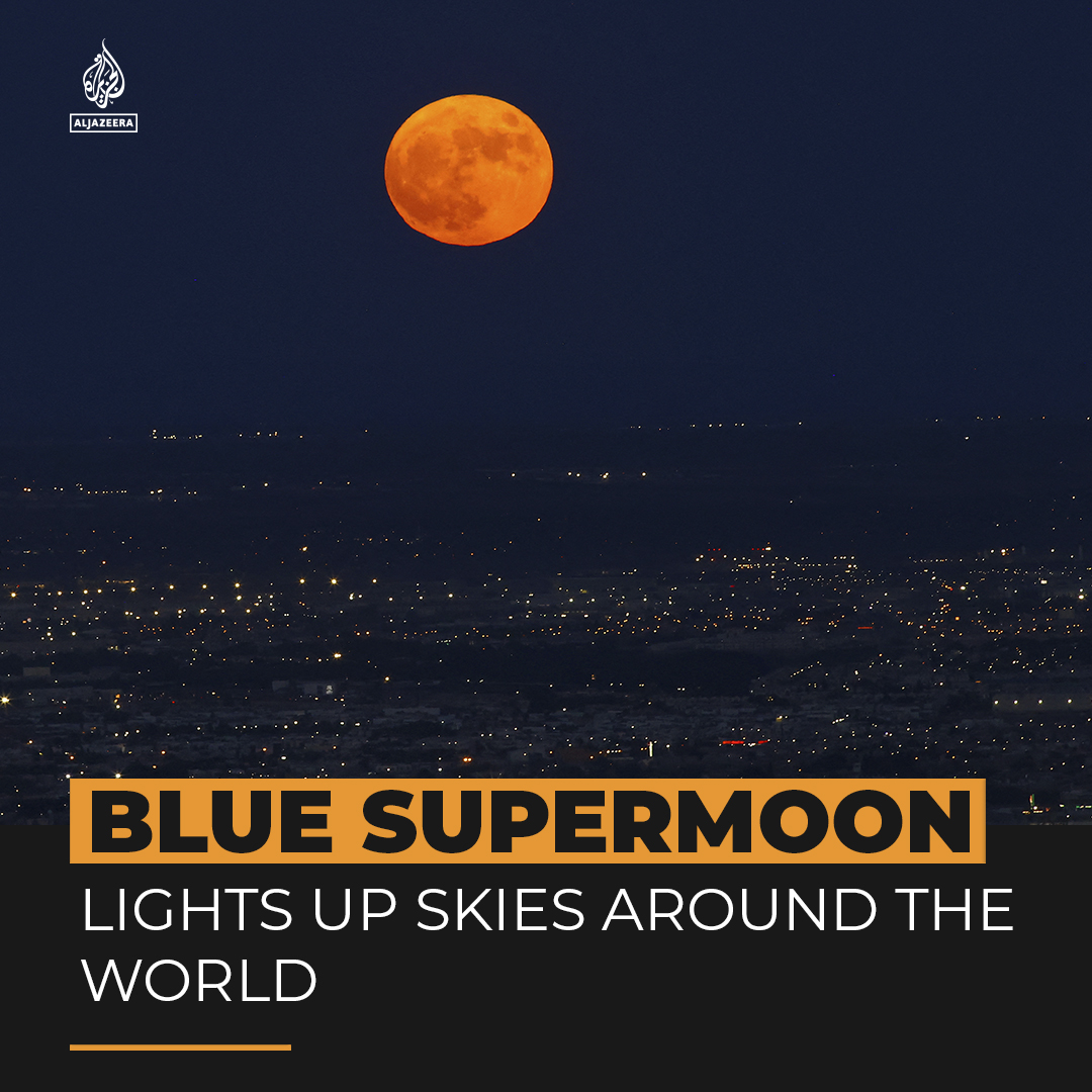 A rare blue supermoon lit up skies across the world and won’t be seen again for another decade 🌕