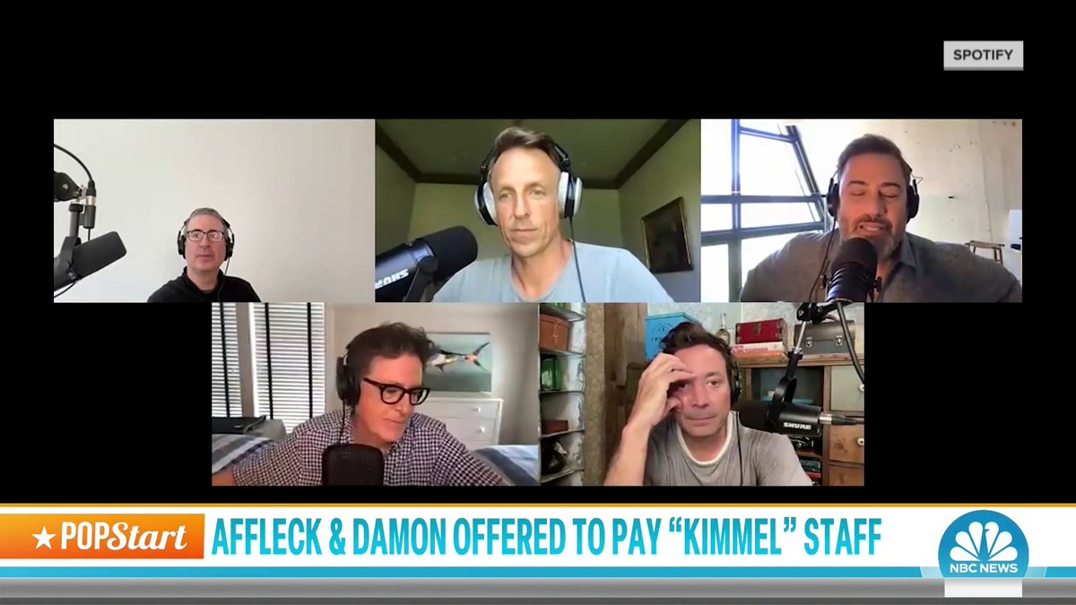 During the debut episode of the “Strike Force Five” podcast, Jimmy Kimmel revealed that Matt Damon and Ben Affleck offered to pay the "Jimmy Kimmel Live!" staff amid the ongoing writers' strike. “I felt that that was not their responsibility,” said Kimmel.