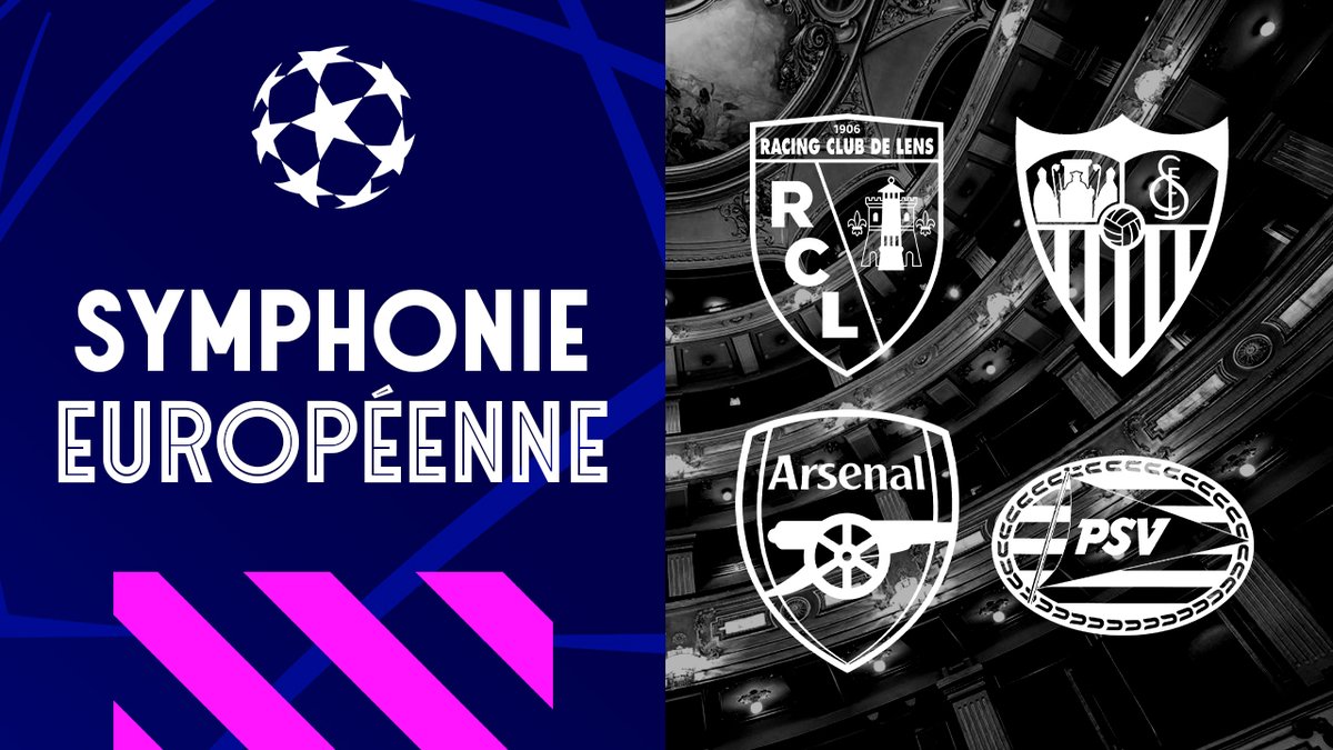 Trois grands classiques de la symphonie européenne 💫 au programme du Racing ! #UCLDraw #UCL