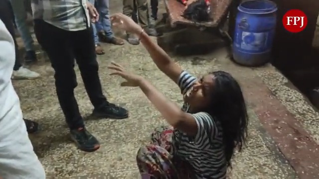 This is from Sagar, MP. A group of men brutally thrashed a woman, kicked her in face as she kept pleading for mercy.