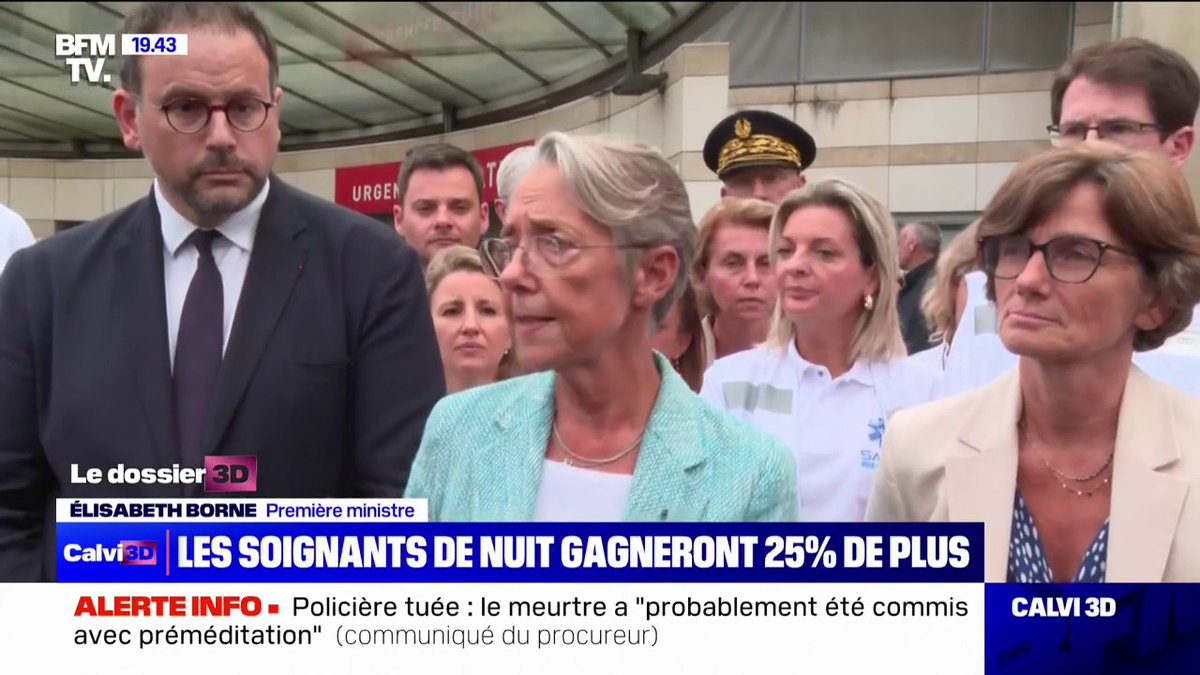 Élisabeth Borne: "Nous allons majorer de 25% la rémunération pour les aides-soignantes, les infirmières, pour le travail de nuit"
