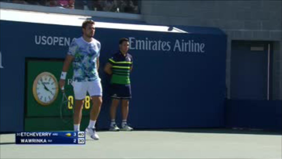 We are getting the vintage edition of Stan Wawrinka at the #USOpen right now!