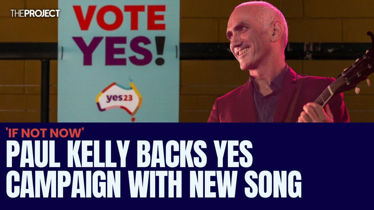 Paul Kelly has released a new song to support the Yes campaign ahead of the Voice referendum. The song called 'If Not Now' was uploaded to YouTube earlier today.