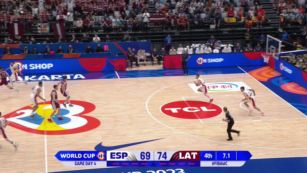 LATVIA BRING DOWN THE REIGNING WORLD CHAMPS 🤯 #FIBAWC x #WinForLatvia 🇱🇻