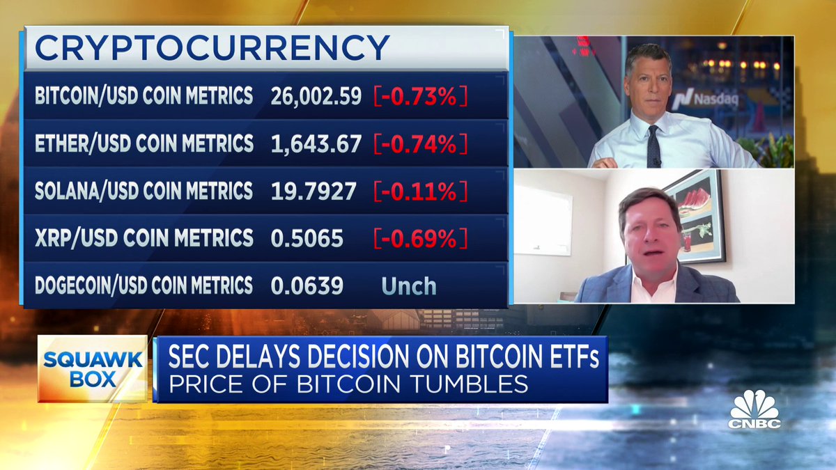An approval of a Spot #Bitcoin ETF is inevitable. - Jay Clayton, former SEC Chair