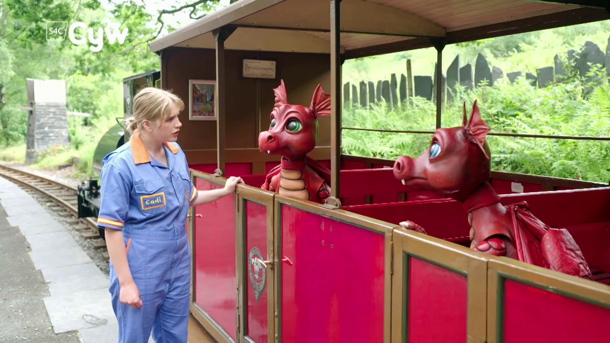 🚂 Oes yna ffans bach trenau yn eich tŷ chi? Byddan nhw'n dwli ar Dreigiau Cadi! 🚂 Mae'r gyfres newydd sbon ar Cywtiwb a BBC iPlayer nawr!