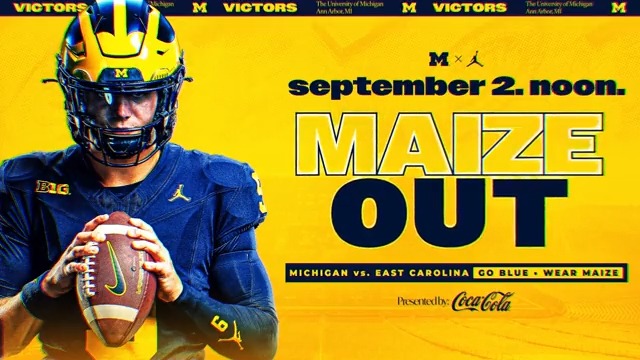 WAKE UP, Michigan fans! It's GAME DAY and it's a MAIZE OUT! #GoBlue | #WearMaize | Michigan Football