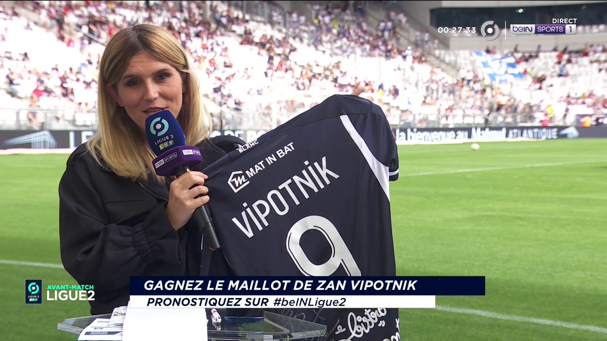 [🎁CONCOURS] ⚽️ #beINLIGUE2 🔮 Donnez votre pronostic pour #FCGBAJA via #beINLIGUE2 👕 Le maillot de Bordeaux, floqué Vipotnik est à gagner ! 👉 Follow beIN SPORTS pour jouer