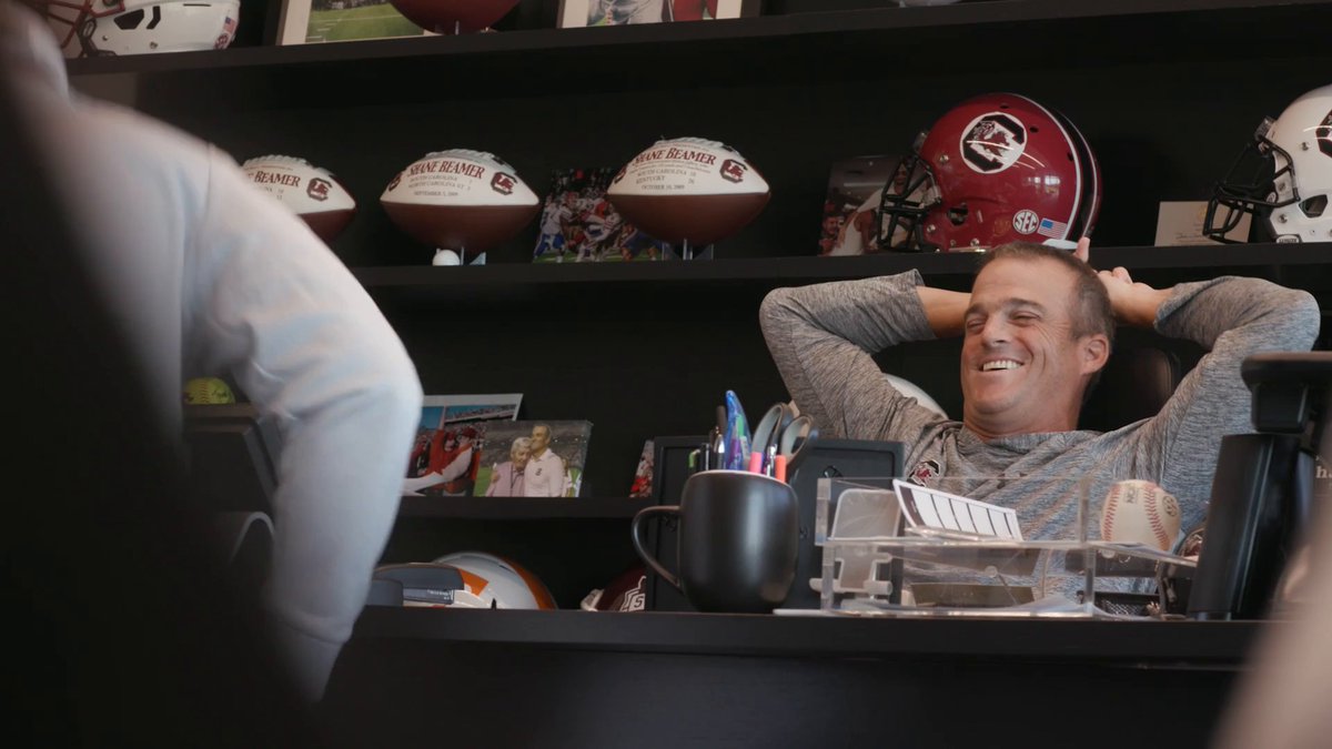 We can't believe we got Shane Beamer to do this 😂 #SECNation | South Carolina Football
