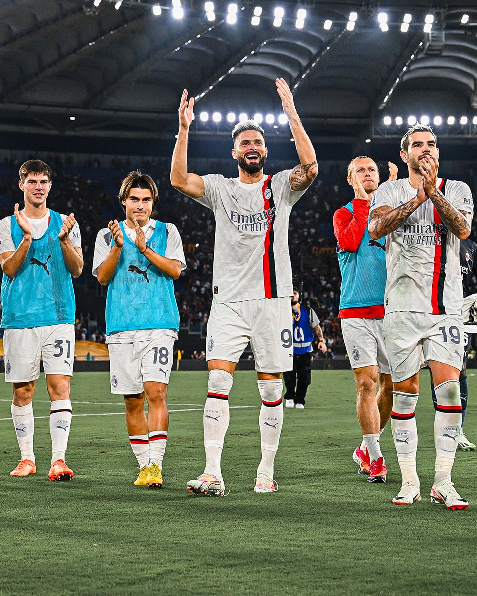We couldn't do it without you ❤️🖤 #RomaMilan #SempreMilan