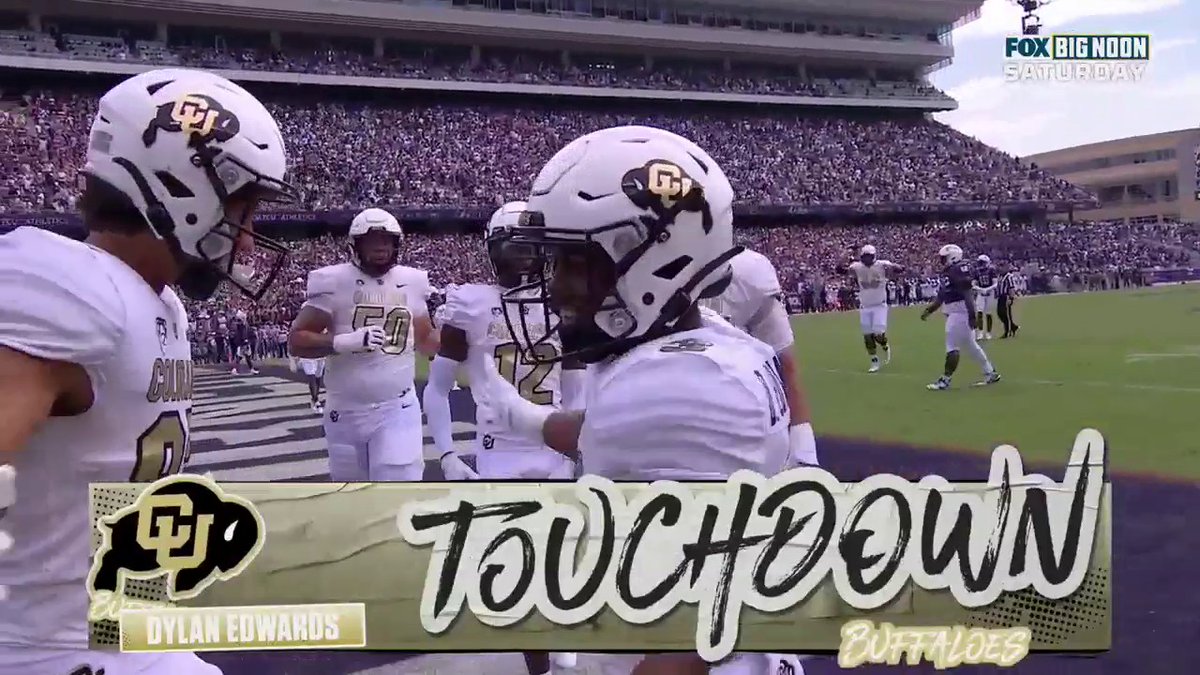 FIRST TD OF THE SEASON FOR COLORADO Shedeur Sanders and Colorado Buffaloes Football march down the field and take the lead 🦬🔥