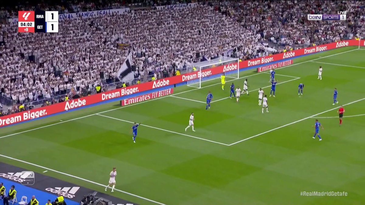 بيلينغهام ينتزع الفوز لريال مدريد في الوقت القاتل #الدوري_الإسباني #ريال_مدريد_خيتافي #beINLiga #LaLiga